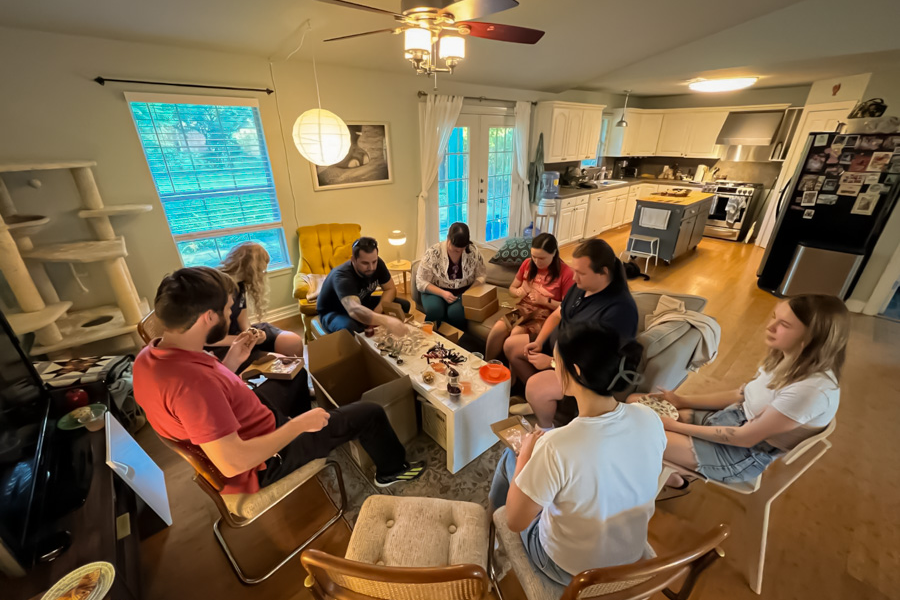 Hope Chapel small group gathering around a living room