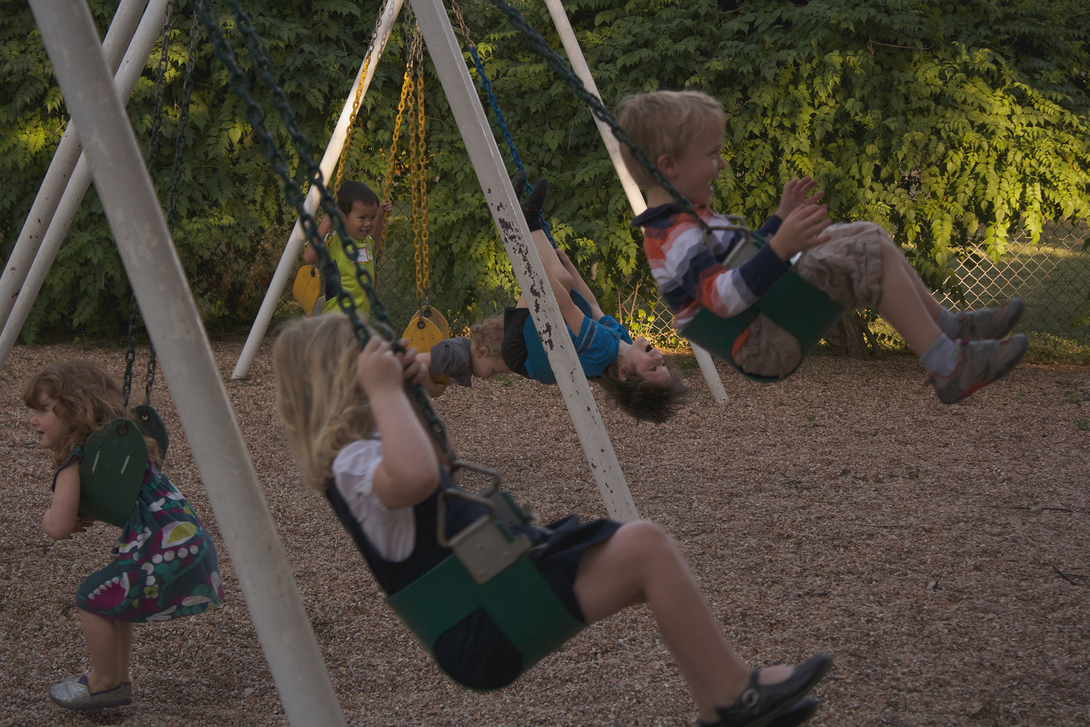 Kids playing on the HopeKids playground
